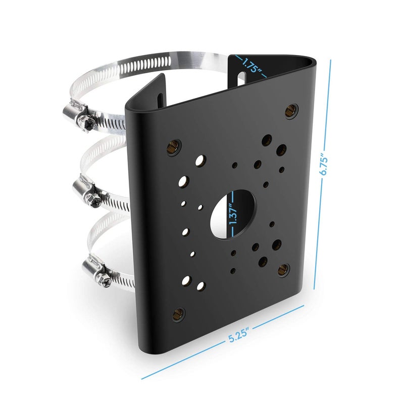 Amcrest AMCPFA150-B Pole Mount Bracket, Compatible w/AMCPFA134, AMCPFA136, AMCPFA13A, AMCPFA120, IP2M-850E, IP2M-853EW, IP2M-858W & IP4M-1053EW. - Image 2